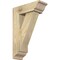 Ekena Millwork Traditional Traditional Rough Sawn Bracket w/ Offset Brace, Douglas Fir, 6"W x 16"D x 24"H BKT0604X16X24TRA01RDF - alternate 1